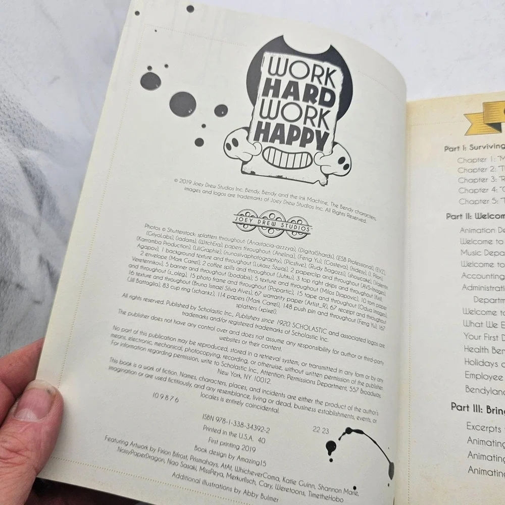 Bendy And The Ink Machine Joey Drew Studios Employee Handbook Guide Strategy